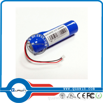 3.7V 2800mAh Li-ion Battery Pack, 2A 18650 Battery Pack
